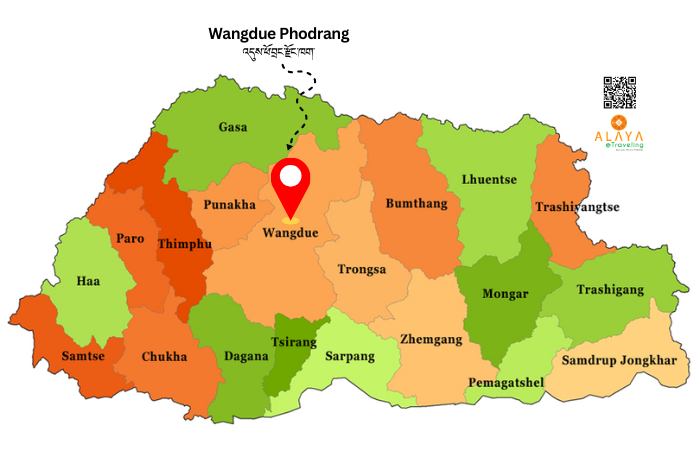 A L Λ Y Λ @Traveling | top attractions Wangdue Phodrang map 1 | Discover Bhutan. Rediscover Yourself. Top Attractions in Wangdue phodrang- Bhutan – Wangdue Dzong